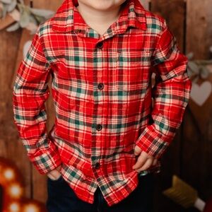 Boys 2t plaid shirt